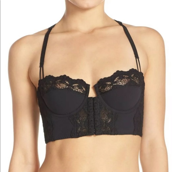 Free People Black 32C Reve De Toi Underwire Bra - Picture 1 of 1
